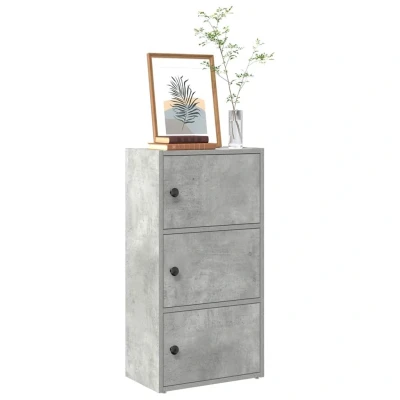 Afbeelding van vidaXL Boekenkast 40x24x77 cm bewerkt hout betongrijs