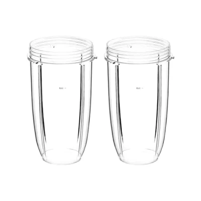Afbeelding van QWORK® Set van 2 bekers 946 ml, geschikt voor Nutribullet blender, 600 W, 900 reserveonderdelen