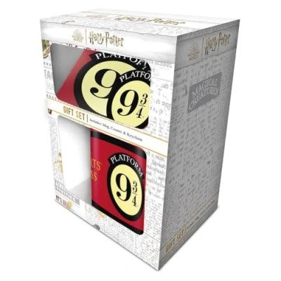 Afbeelding van Harry Potter (Platform 9 3/4) Cadeauset (Beker, Onderzetter &amp; Sleutelhanger)