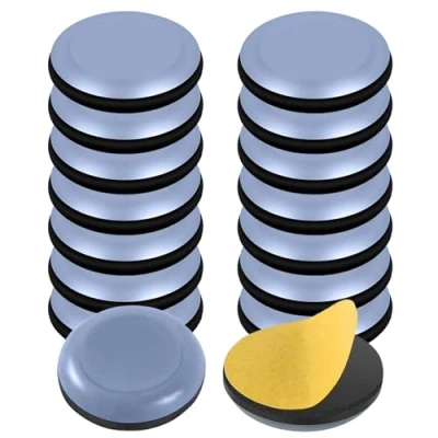 Afbeelding van meubelglijders, 16 stuks, stoelglijders van teflon, zelfklevend, stoelglijders, universele meubelglijders voor een eettafel en stoelen, 40 mm