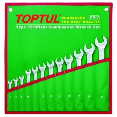 Afbeelding van TOPTUL GAAA1213 Set ring / steeksleutel 12