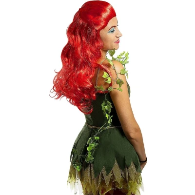 Afbeelding van FUNIDELIA Poison Ivy pruik voor vrouwen Rood