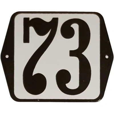 Afbeelding van Huisnummer standaard nummer 73 Warentuin Mix