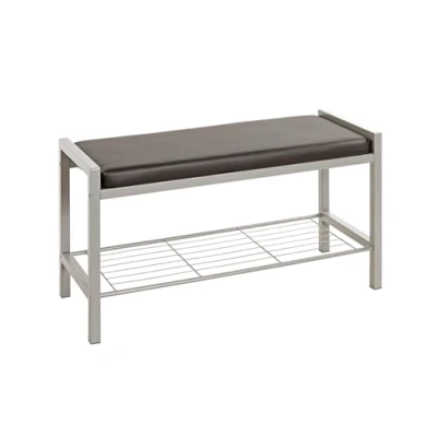 Afbeelding van Schoenenbank meubel, kunstmatig leeg, aluminium, 80 x 32 48 cm (b d h)