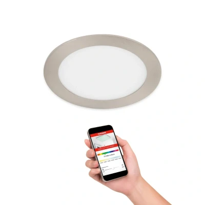 Afbeelding van TELEFUNKEN Slimme lamp 309506TF CCT kleurtemperatuurregeling RGB kleuren Traploos dimbaar App bediening Spraakbesturing 22,5x3,8 cm Wit