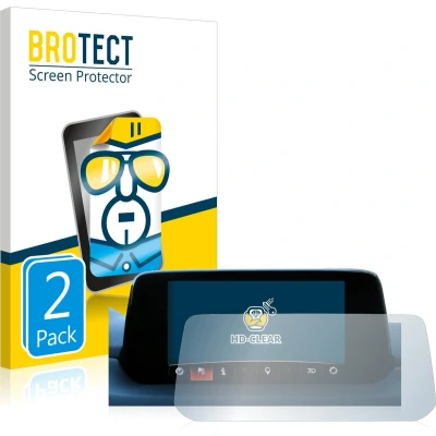 Afbeelding van BROTECT Screenprotector voor Mazda CX 5 2017 Infotainment System Folie Beschermfolie transparant (2 Stuks)