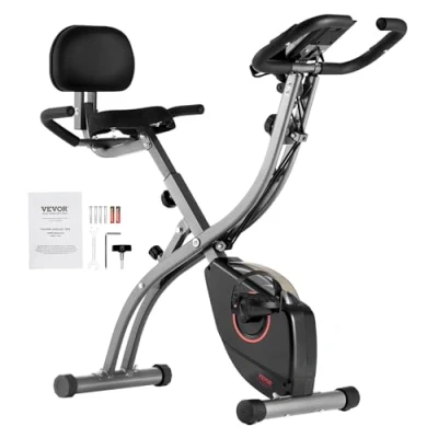 Image de VEVOR Vélo d’Appartement Pliable Stationnaire d’Intérieur pour Fitness