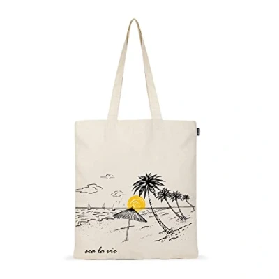 Afbeelding van EcoRight Canvas Tote Bag Esthetische, milieuvriendelijke draagtassen voor vrouwen, herbruikbare boodschappentas, strandtas, Kerst Spirit, Eén maat