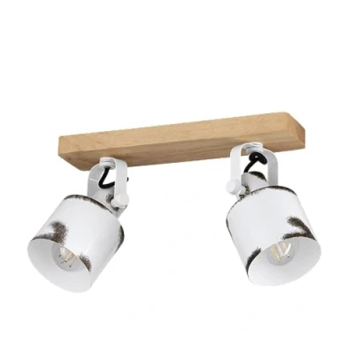 Afbeelding van EGLO Kilburn Spot E27 36 cm Bruin/Wit Staal