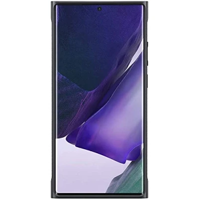 Image de Coque pour Galaxy Note 20 Ultra Rigide Bords Renforcés Clear Cover original Samsung Transparent Contour Noir