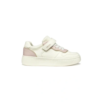 Afbeelding van Geox J Mikiroshi Sneakers laag voor kinderen, Maat: 34, light ivory rose Kunststof/ textiel