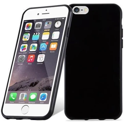 Afbeelding van Cadorabo Hoesje geschikt voor Apple iPhone 6 / 6S in ZWART Beschermhoes gemaakt van flexibel TPU Silicone Case Cover