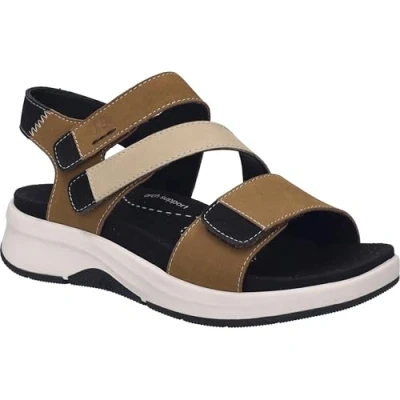 Afbeelding van Josef Seibel Estelle Outdoorsandalen, Dames, Maat: 37, Castagne kombi Leer