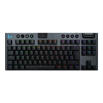 Image de Logitech G915 X Clavier LIGHTSPEED TKL backlit sans fil Bluetooth 5.0, 2.4 GHz, USB QWERTZ Allemand commutateur : GL Tactile noir