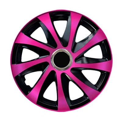 Afbeelding van Wieldoppen Universele naaf aangepast aan de velgen van meeste Drift Extra 14 &quot; auto&#039;s Roze