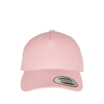 Afbeelding van Flexfit YP Classics 5PANEL Curved Visor Snapback Pet, Maat: One Size, Prism pink