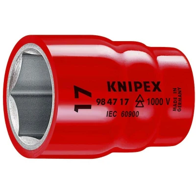 Image de KNIPEX 98 47 12 clé à douille pour vis six pans creux avec carré intérieur 1/2&quot; 55 mm