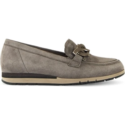 Afbeelding van Gabor Instappers, Dames, Maat: 40, Taupe Leer