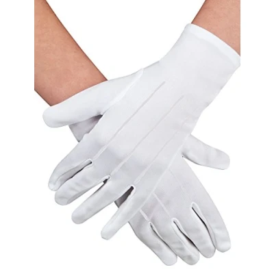Afbeelding van Witte Handschoenen Deluxe Maat M
