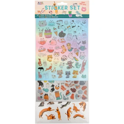 Afbeelding van Creative Craft Group Stickerset Katten, 100st.