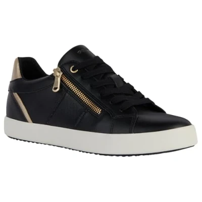 Image de Geox Baskets D Blomiee E pour femme, Black Lt Gold., 38 EU