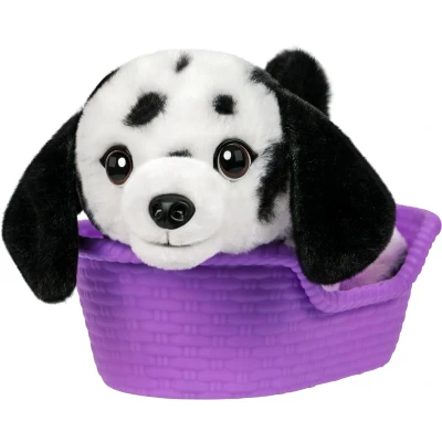 Afbeelding van Little Live Pets My Really Real Puppy Minis Pepper Le Dalmatien, Chiot interactif avec + de 20 Sons et réactions, Inclut Un Panier pour Exposer Ton Chiot, Cadeau Amusant Mignon, 11 cm