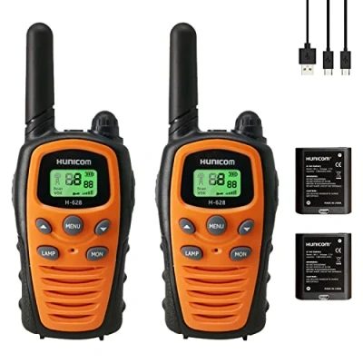 Afbeelding van Walkie Talkies Oplaadbaar voor volwassenen, lange reikwijdte, PMR Two Way radio&#039;s oplaadbaar, Walky Talky met zaklamp VOX 1200 mAh batterij