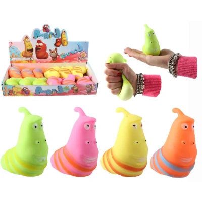 Afbeelding van 12 squeeze slakken 11 cm. 9825