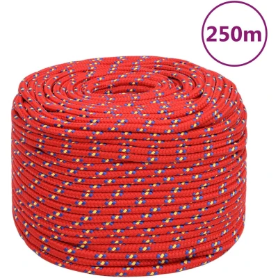 Afbeelding van vidaXL Boottouw 6 mm 250 m polypropyleen rood