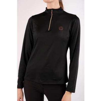 Afbeelding van Montar Shirt Everly Rosegold Lange Mouwen Zwart M Agradi.be