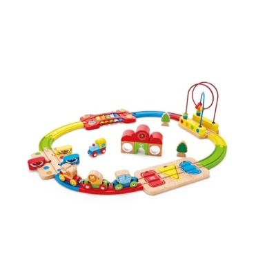 Afbeelding van Hape Treinset Regenboograils 30 delig