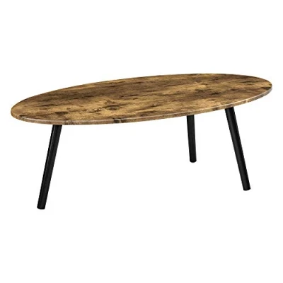 Afbeelding van Salontafel Viborg MDF 109,5x59,5x39,5 cm houtkleurig zwart