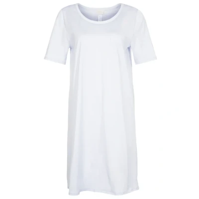 Afbeelding van Hanro Cotton Deluxe Nachtjapon, Dames, Maat: XS, Blue glow