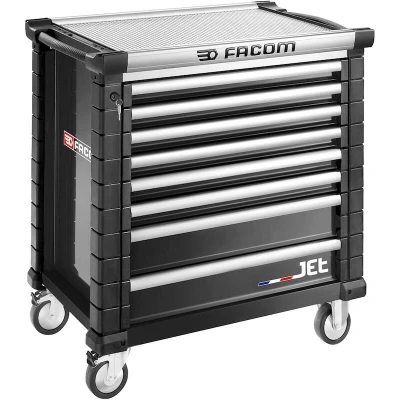 Afbeelding van FACOM JET.8NM4A gereedschapswagen zwart met 8 laden (geschikt voor 4 modules per lade)