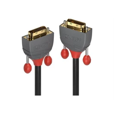 Image de Lindy Anthra Line Câble DVI liaison double D (M) pour 15 m rond vis moletées noir