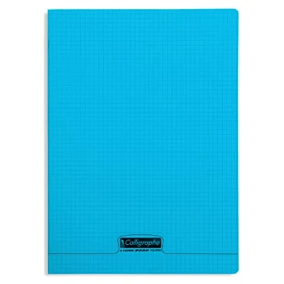 Image de Cahier 24x32(cm) Petits carreaux 96 pages couverture en polypro sans spirale Clairefontaine Calligraphe