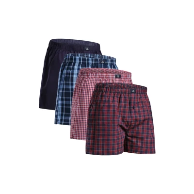Afbeelding van Danish Endurance 4 PACK Casual Boxershort, Heren, Maat: Small, Multicolor/blue/red