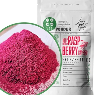 Image de Gevriesdroogd Frambozenpoeder XL 500g Natural Raspberry Powder Freeze Dried Fruit Poudre de Framboise Lyophilisée Fruchtpulver Gefriergetrocknet Himbeer Pulver Fruitpoeder ZingyZoo