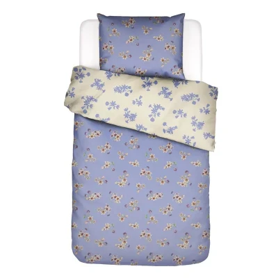 Afbeelding van ESSENZA Fiora Dekbedovertrek Lavender blue Eenpersoons 140x200/220 cm
