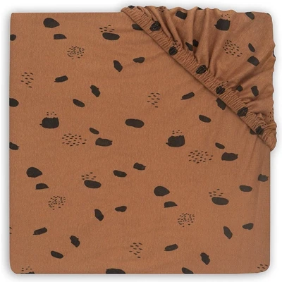 Afbeelding van Jollein Hoeslaken Boxmatras Jersey 75x95cm Spot Caramel