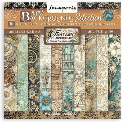 Afbeelding van Stamperia Sir Vagabond in Fantasy World Maxi Background 12x12 Inch Paper Pack (SBBL149)