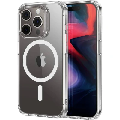 Afbeelding van ESR Classic Hybrid HaloLock Case Backcover Apple iPhone 15 Pro Max Transparant MagSafe compatible