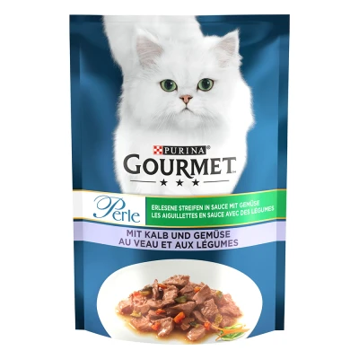 Afbeelding van 26x85g Kalf/Groenten Gourmet Perle Kattenvoer
