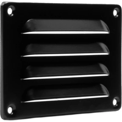 Afbeelding van Nedco ALU Schoepenrooster 130x90mm Zwart