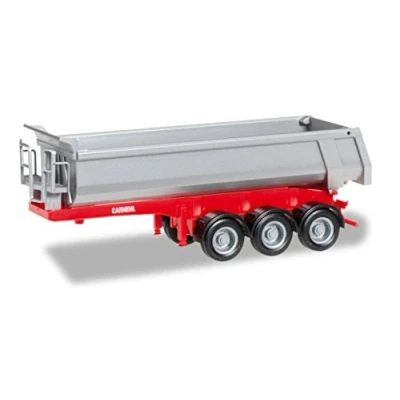 Afbeelding van Herpa Carnehl Semi aanhanger 3 assen Other License 076241 002 Round Trailer 3a, miniatuurmodellen,