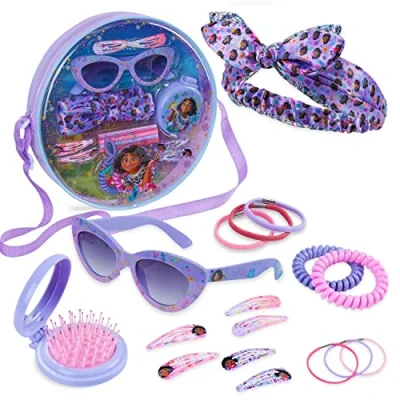 Afbeelding van Disney Handtas voor meisjes met haaraccessoires, prinses, schoudertas kinderen, cadeau idee kleine meisjes, Ijskoningin, Stitch, Encanto