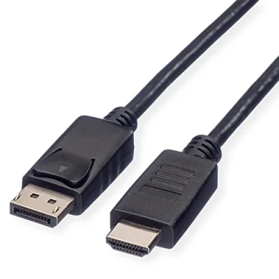 Afbeelding van ROLINE DisplayPort Kabel DP HDMI, M/M, zwart, 3 m