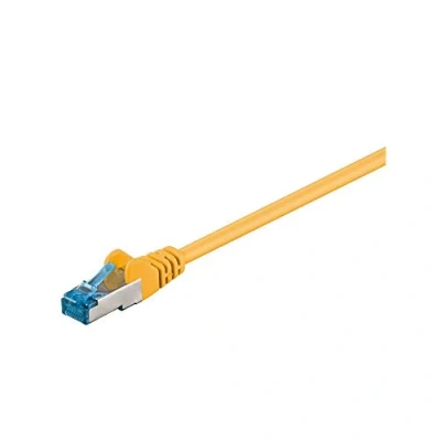 Afbeelding van Goobay 93847 CAT 6a linkerkabel, S/FTP (PiMF), geel, 7,5 m lengte