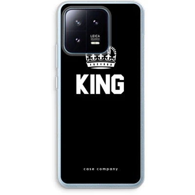 Afbeelding van Case Company® hoesje geschikt voor Xiaomi 13 Pro King zwart Soft Cover Telefoonhoesje Bescherming aan alle Kanten en Schermrand