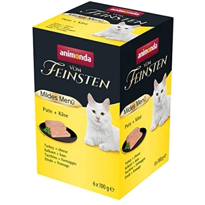 Afbeelding van 6x100g Mild Menu Adult Kalkoen/Kaas animonda Vom Feinsten Kattenvoer